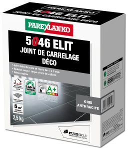 Joint carrelage déco 5046 ELIT - 2,5kg anthracite - 1 à 6mm - FIN DE SERIE